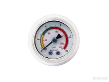 Embedded all-plastic PP oil-filled pressure gauge