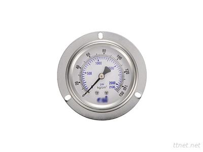 Oil-Filled Embedded All-Stainless Steel Pressure Gauge Attached To The Front